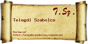 Telegdi Szabolcs névjegykártya